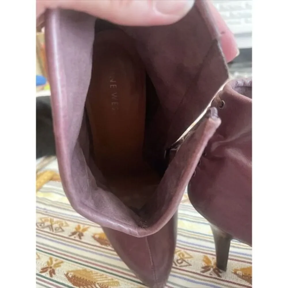 Rare Vintage Nine West Plum Fold Over Boot.  Great Quality And Condition‎